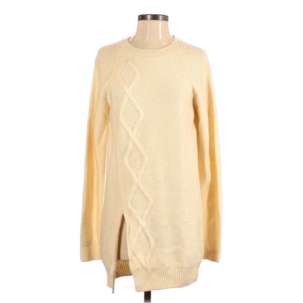 Lovers Friends Cream Knit Sweater Dress